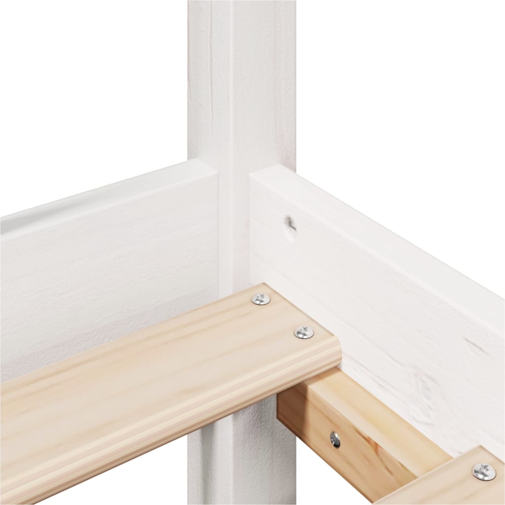 Bed Frame with Headboard without Mattress White 120x190 cm Small Double